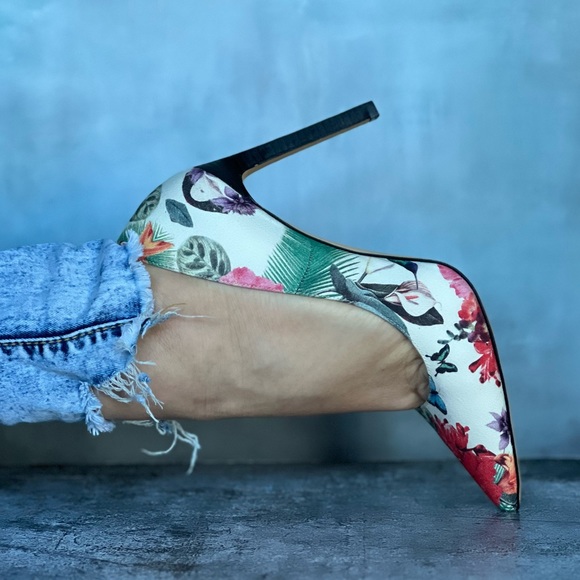 Nine West Shoes - Floral spring summer stilettos pumps heels